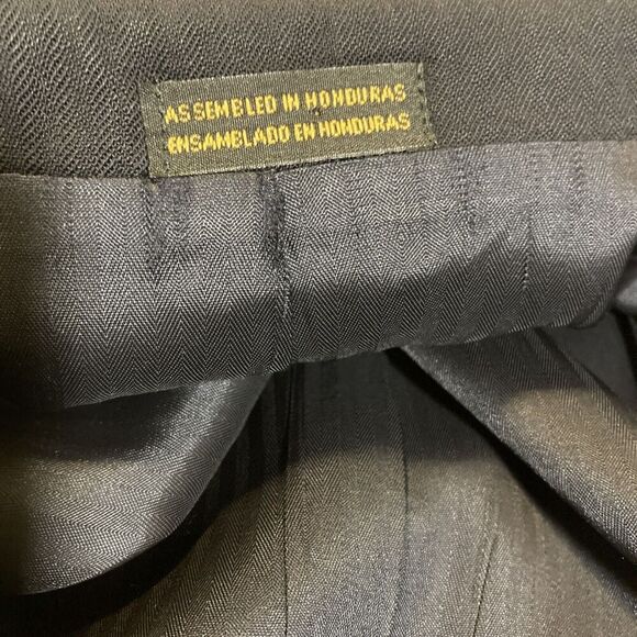 Stafford Suit Jacket 48L Navy Blue 3 Button Blazer - Picture 12 of 16